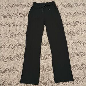 Lululemon Athletica Hunter Green High Waisted Staight Leg Joggers Sweatpants 4